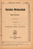DEUTSCHES WOCHENSCHACH / 1905 vol 21, no 33